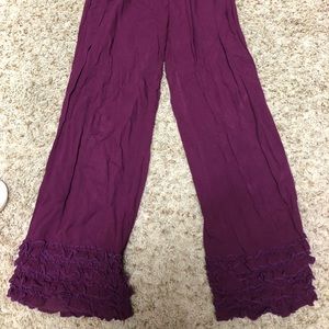 Baik baik ruffles palazzo pants